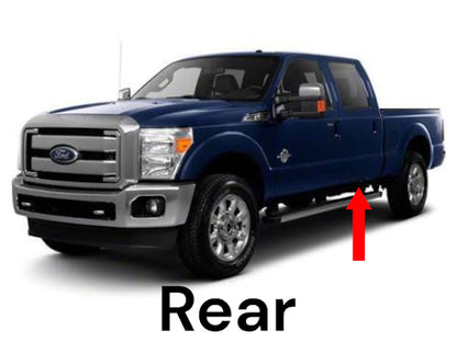 11-16 Ford F250 F350 LH Left Driver Rear Rocker Sill Trim Panel Brown OE