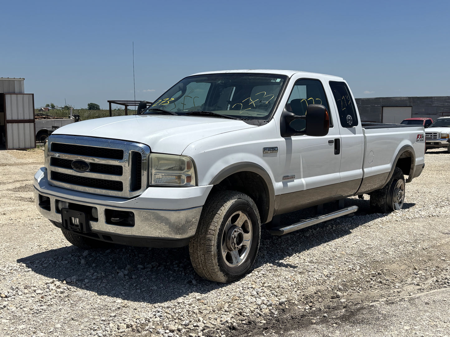 05-07 Ford F250 F350 Lariat Header Panel White