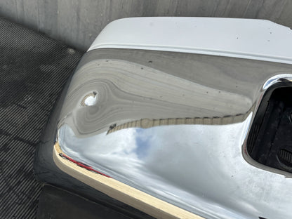 05-07 Ford F250 F350 Front Bumper Chrome W/ White Cap W/ Fog Lights