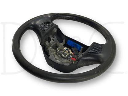 05-07 Ford F250 F350 Steering Wheel W/ Cruise Stereo Temp Fan Leather OEM