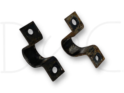 99-04 Ford F250 F350 2WD Front Sway Bar Bushing Brackets Bracket Set OE