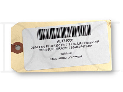 99-02 Ford F250 F350 OE 7.3 7.3L Map Sensor Air Pressure Bracket 98Ab-9F479-BA