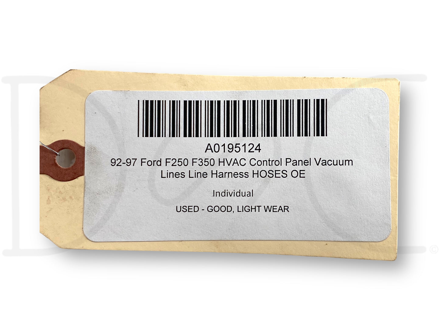 92-97 Ford F250 F350 HVAC Control Panel Vacuum Lines Line Harness Hoses OE