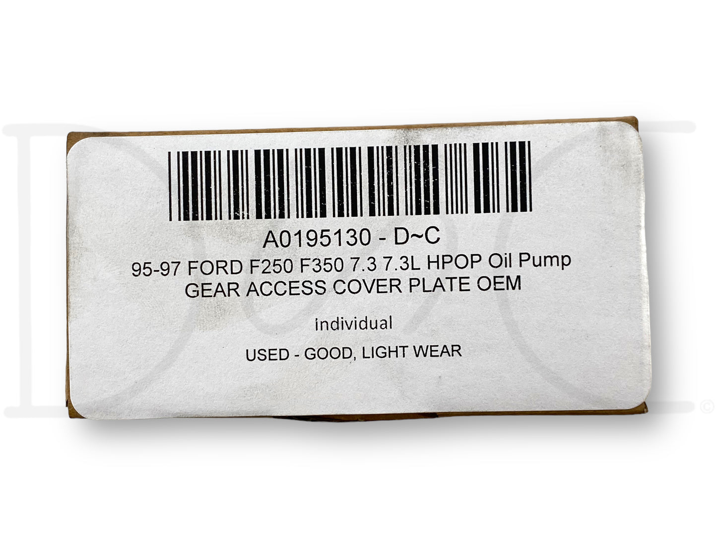 95-97 Ford F250 F350 7.3 7.3L HPOP Oil Pump Gear Access Cover Plate OEM