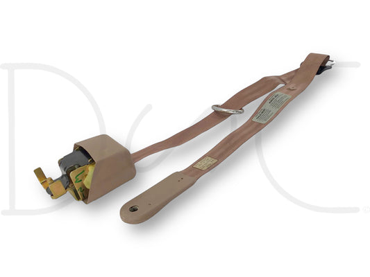 92-97 Ford F250 F350 Extended Cab LH Left Driver Rear Seat Belt Seatbelt Tan OE