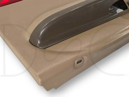 1999 Ford F250 F350 RH Right Passenger Front Door Panel Manual Prairie Tan OE