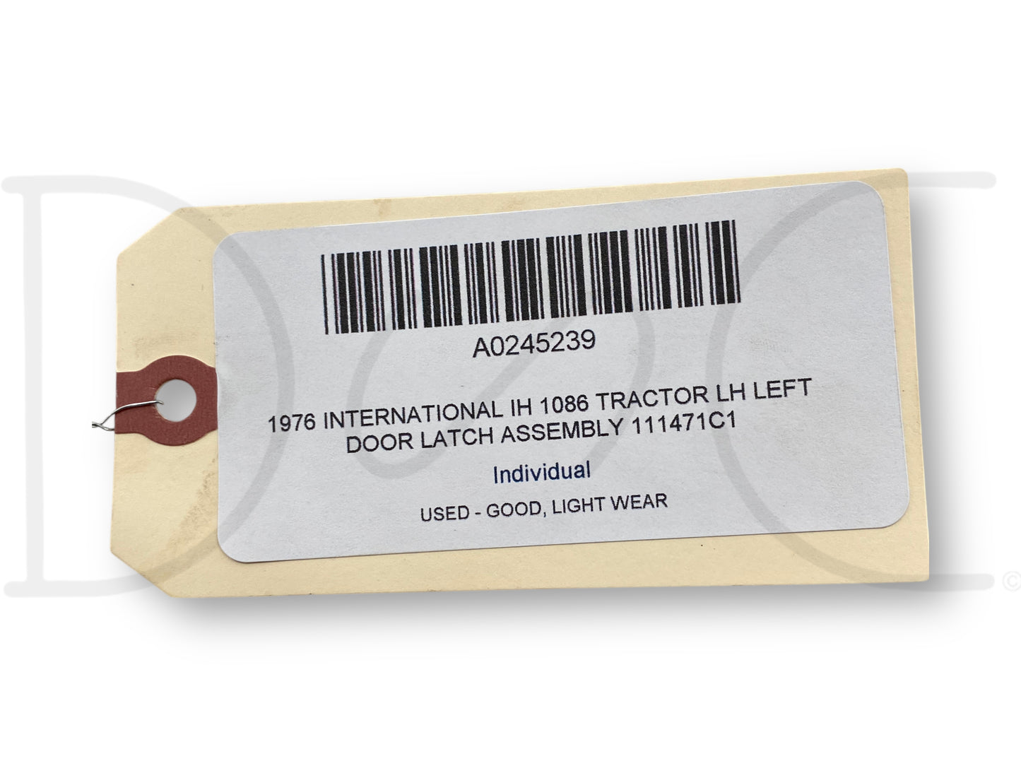 1976 International IH 1086 Tractor LH Left Door Latch Assembly 111471C1