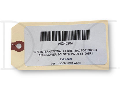 1976 International IH 1086 Tractor Front Axle Lower Bolster Pivot 531263R1