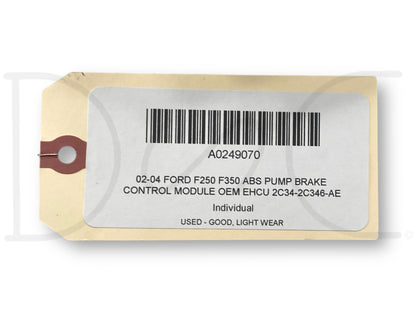 02-04 Ford F250 F350 ABS Pump Brake Control Module OEM EHCU 2C34-2C346-Ae