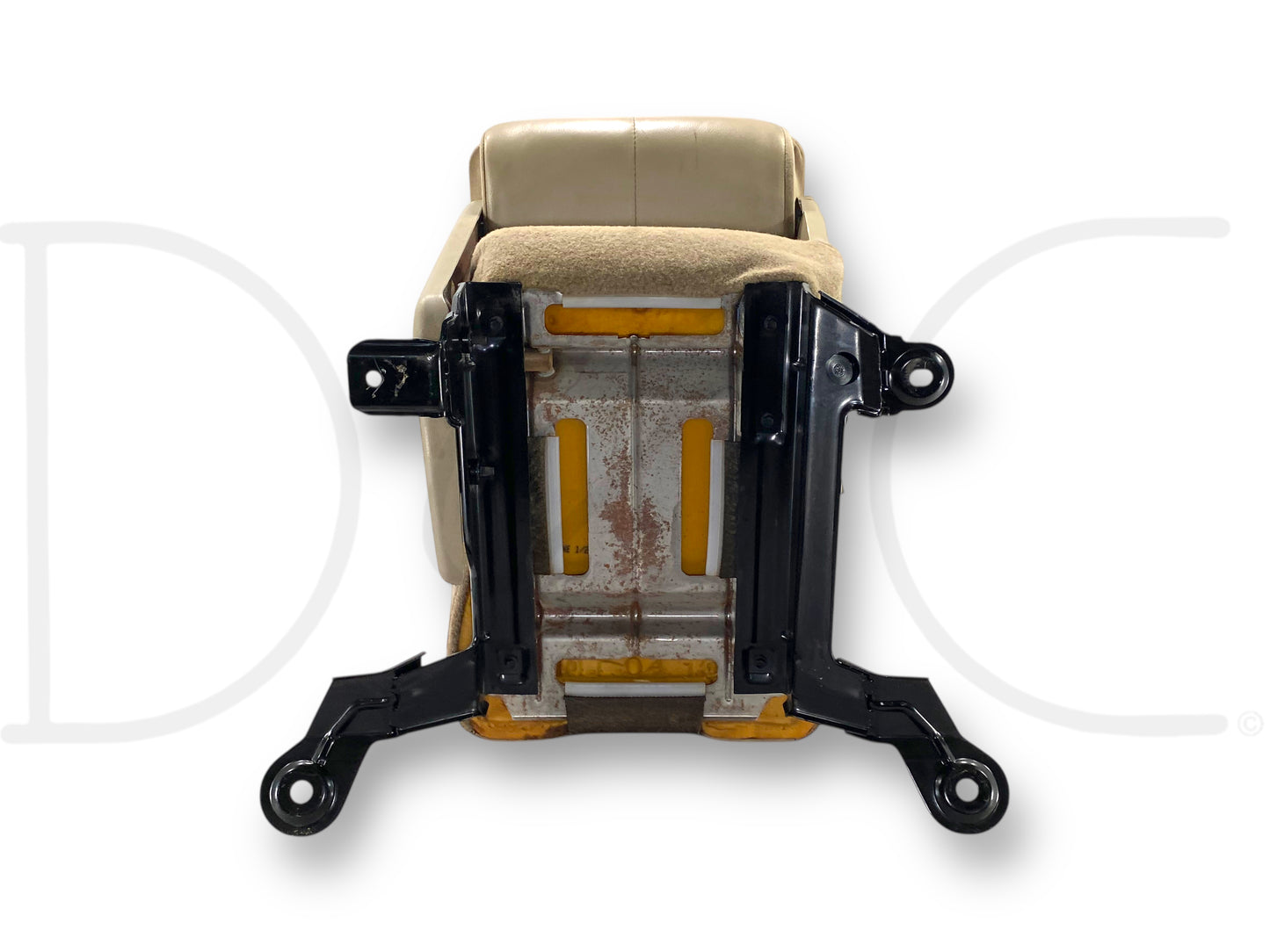 99-07 Ford F250 F350 Front Center Console Jump Seat Tan Leather OEM *Blem*