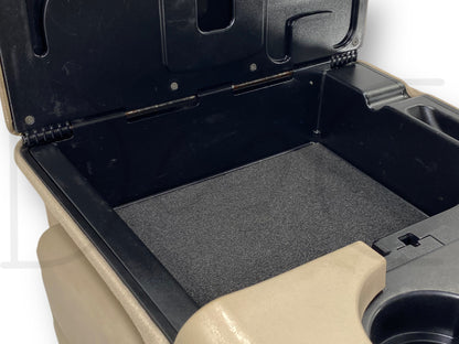99-07 Ford F250 F350 Front Center Console Jump Seat Tan Leather OEM *Blem*
