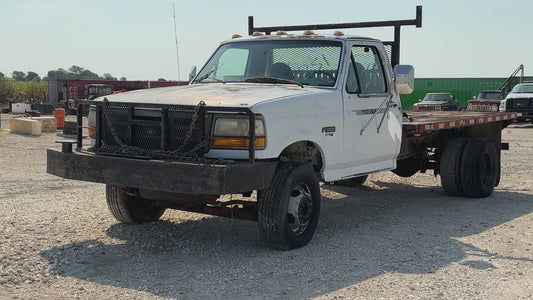 92-97 Ford F250 F350 LH Left Driver Front Door Y0 White Manual