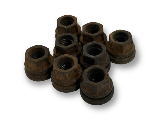 99-02 Ford F250 F350 Lug Nut Set Of 8 Coarse Thread Lug Nuts 21mm OE