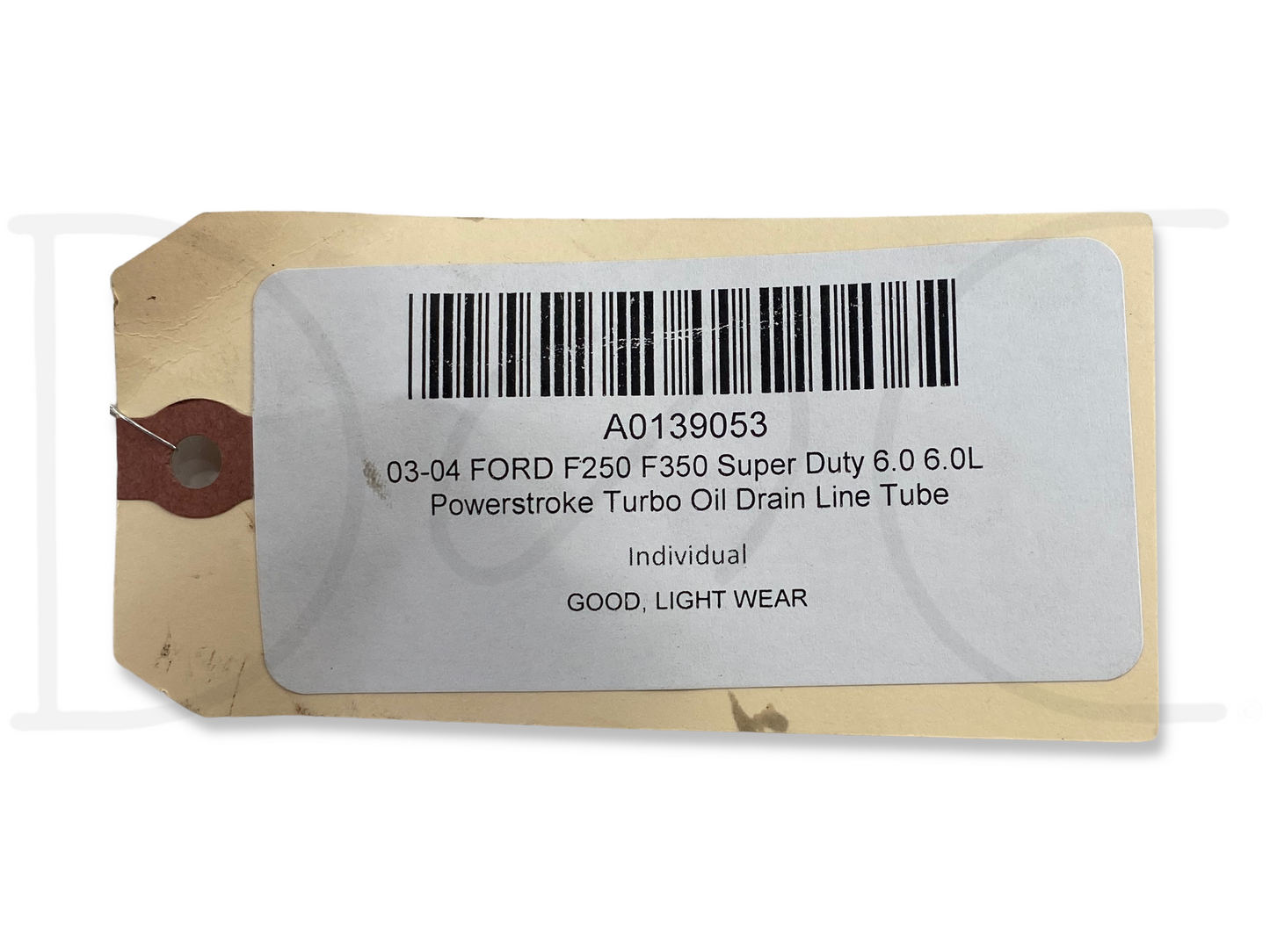 03-04 Ford F250 F350 Super Duty 6.0 6.0L Powerstroke Turbo Oil Drain Line Tube