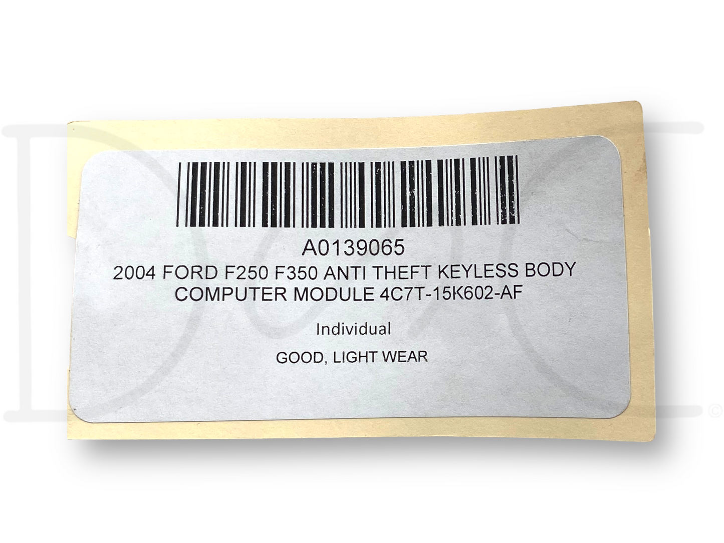 2004 Ford F250 F350 Anti Theft Keyless Body Computer Module 4C7T-15K602-AF