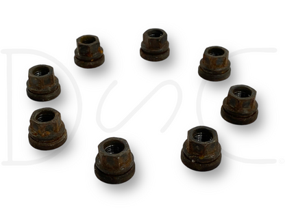 99-02 Ford F250 F350 Lug Nuts Set Of 8 Coarse Thread OEM Lug Nut Set