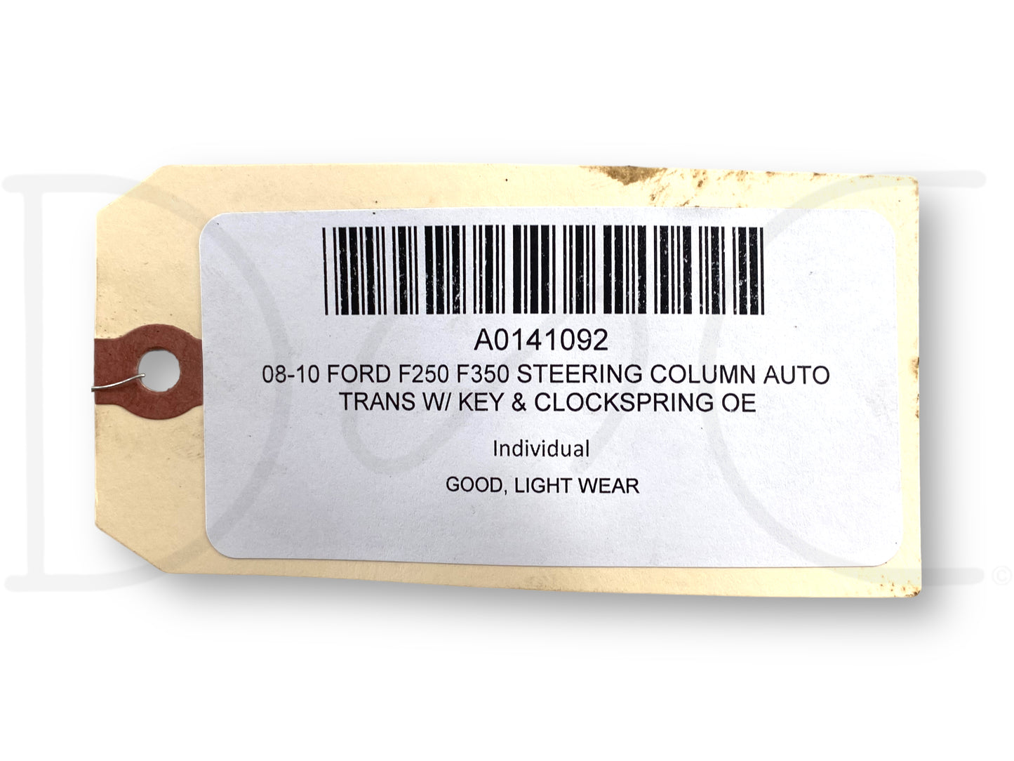 08-10 Ford F250 F350 Steering Column Auto Trans W/ Key & Clockspring OE