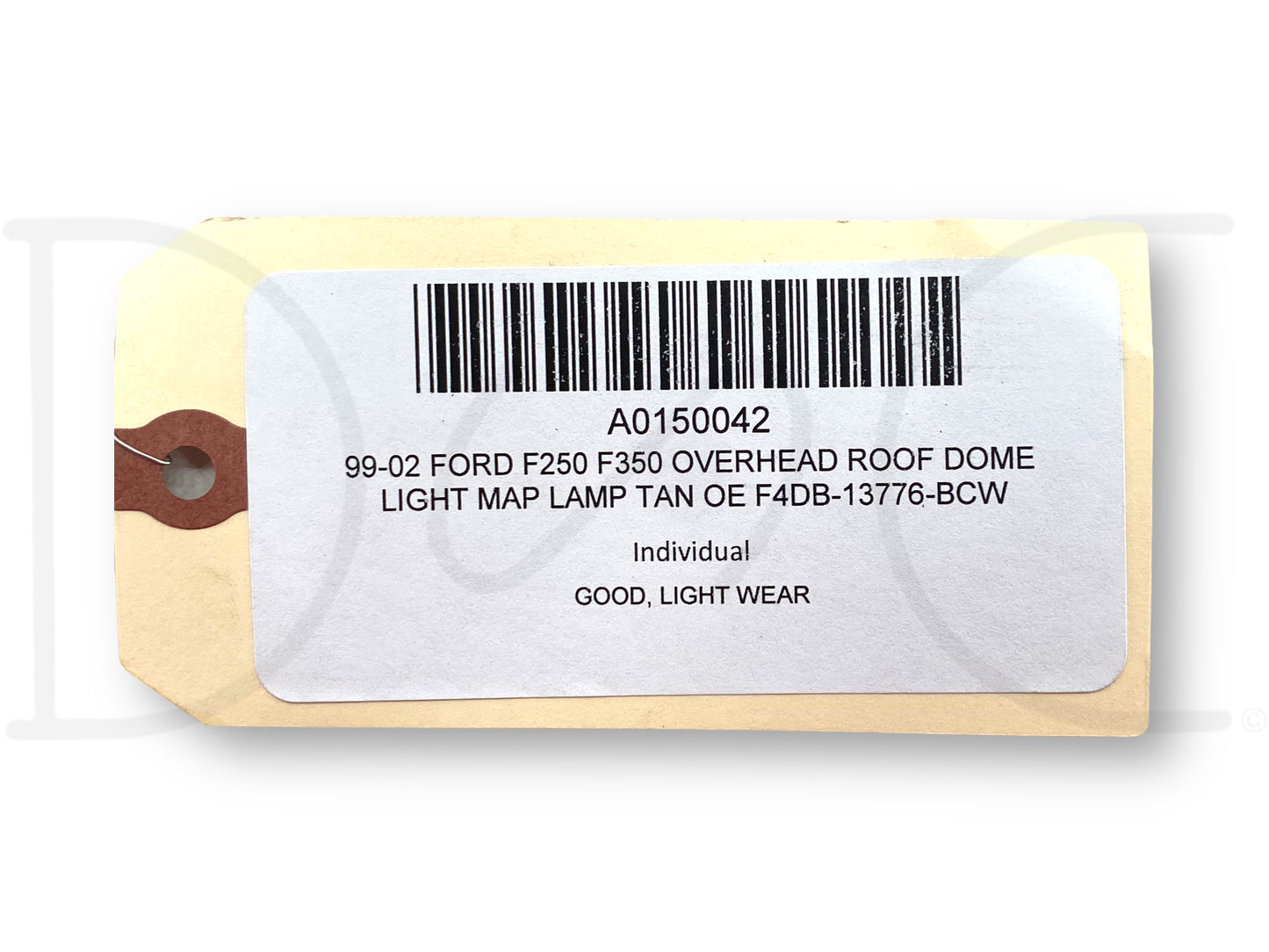 99-02 Ford F250 F350 Overhead Roof Dome Light Map Lamp Tan OE F4Db-13776-Bcw