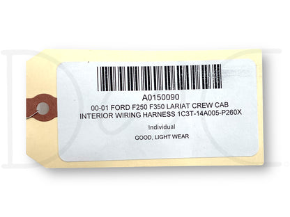 00-01 Ford F250 F350 Lariat Crew Cab Interior Wiring Harness 1C3T-14A005-P260X
