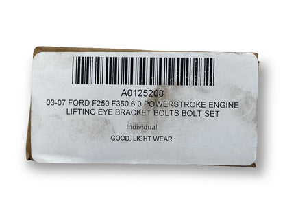 03-07 Ford F250 F350 6.0 Powerstroke Engine Lifting Eye Bracket Bolts Bolt Set