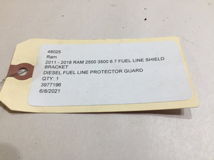 2011 - 2018 Ram 2500 3500 6.7 Fuel Line Shield Bracket OEM