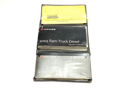 03 2003 Dodge 2500 3500 Cummins Diesel 5.9 Owners Manual Book Guide Packet Set