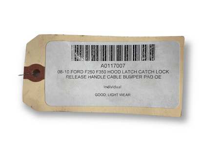 08-10 Ford F250 F350 Hood Latch Catch Lock Release Handle Cable Bumper Pad OE