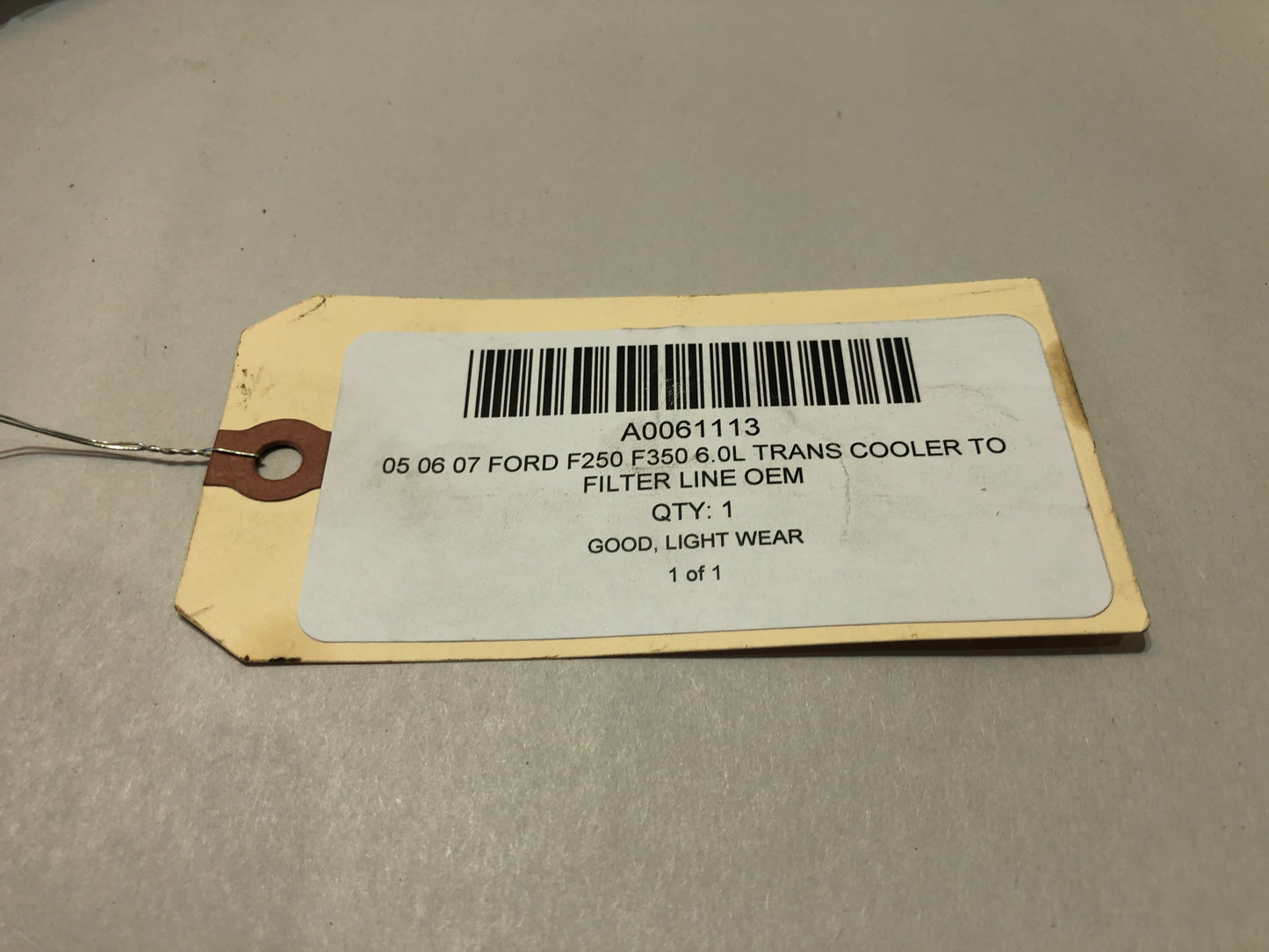 05 06 07 Ford F250 F350 6.0L Trans Cooler To Filter Line OEM