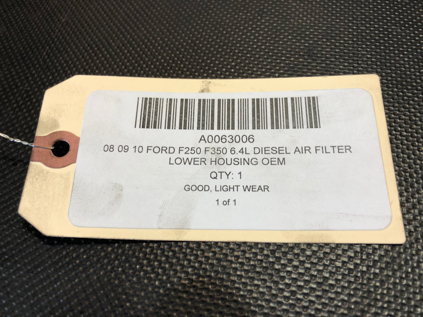 08 09 10 Ford F250 F350 6.4L Diesel Air Filter Lower Housing OEM