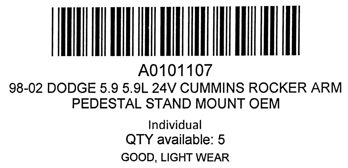 98-02 Dodge 5.9 5.9L 24V Cummins Rocker Arm Pedestal Stand Mount OEM