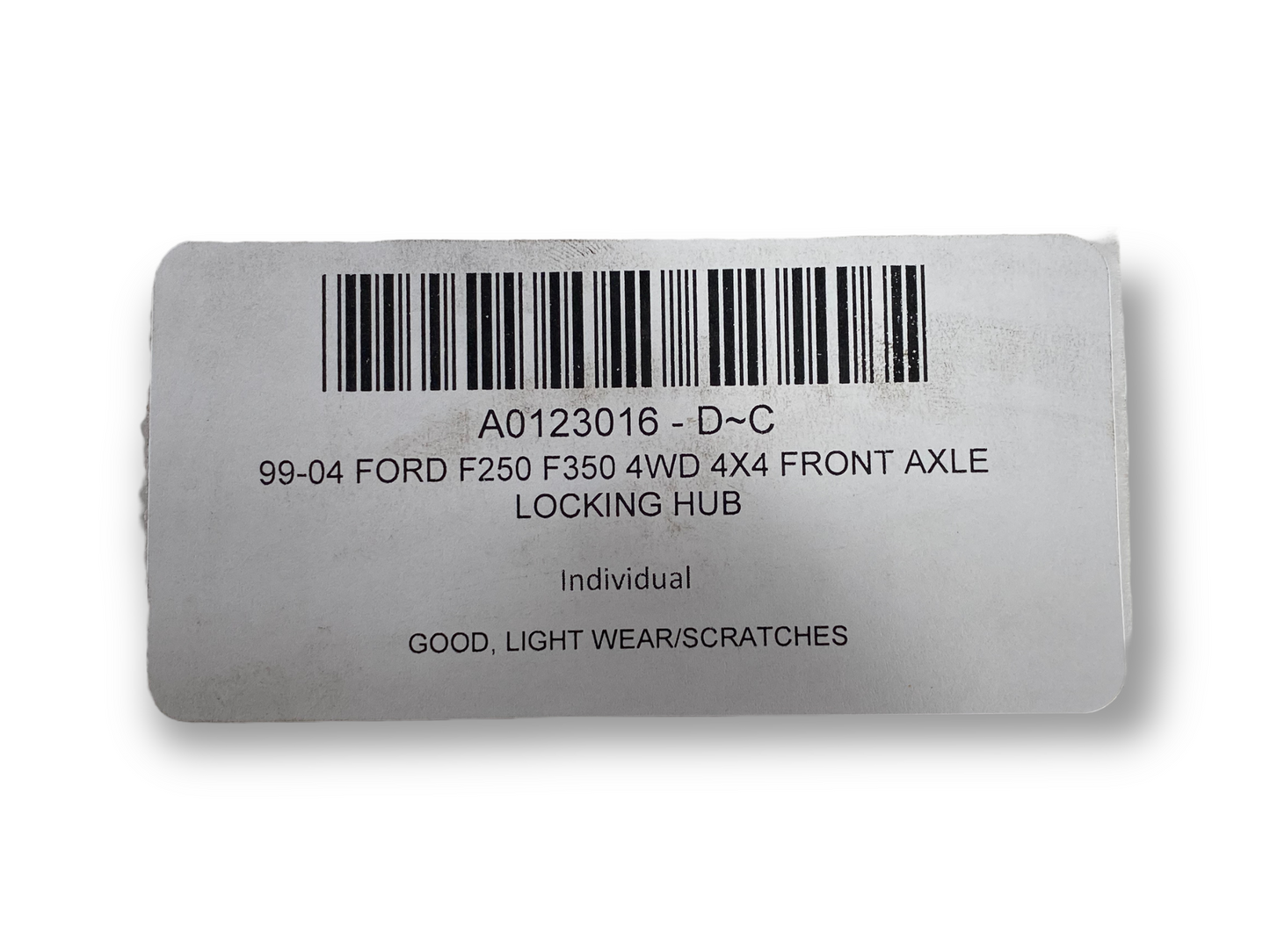99-04 Ford F250 F350 4WD 4X4 Front Axle Locking Hub