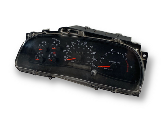 99-01 Ford F250 F350 7.3 7.3L Diesel A/T Instrument Gauge Cluster XC3F-10849-CE