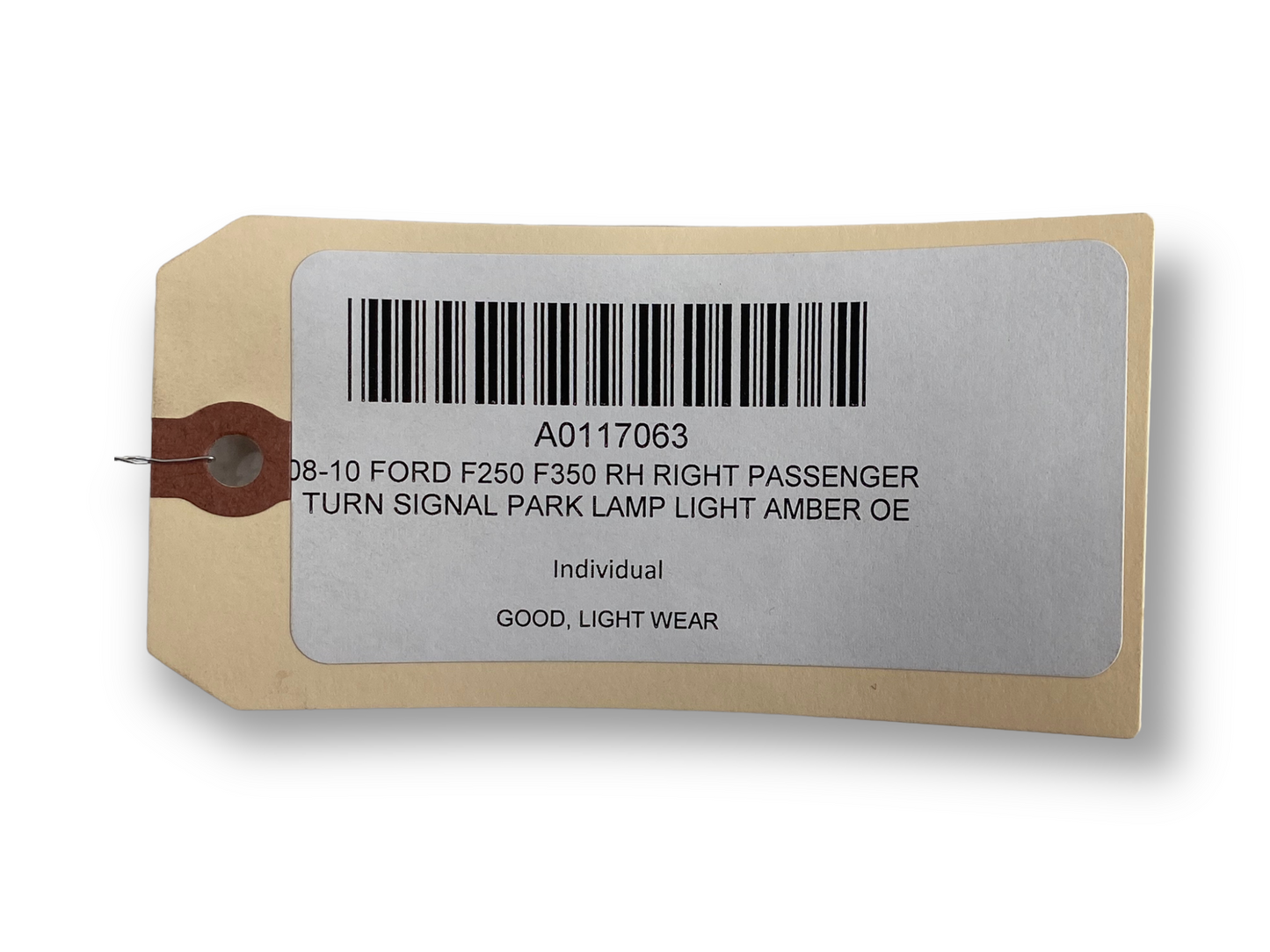 08-10 Ford F250 F350 RH Right Passenger Turn Signal Park Lamp Light Amber OE