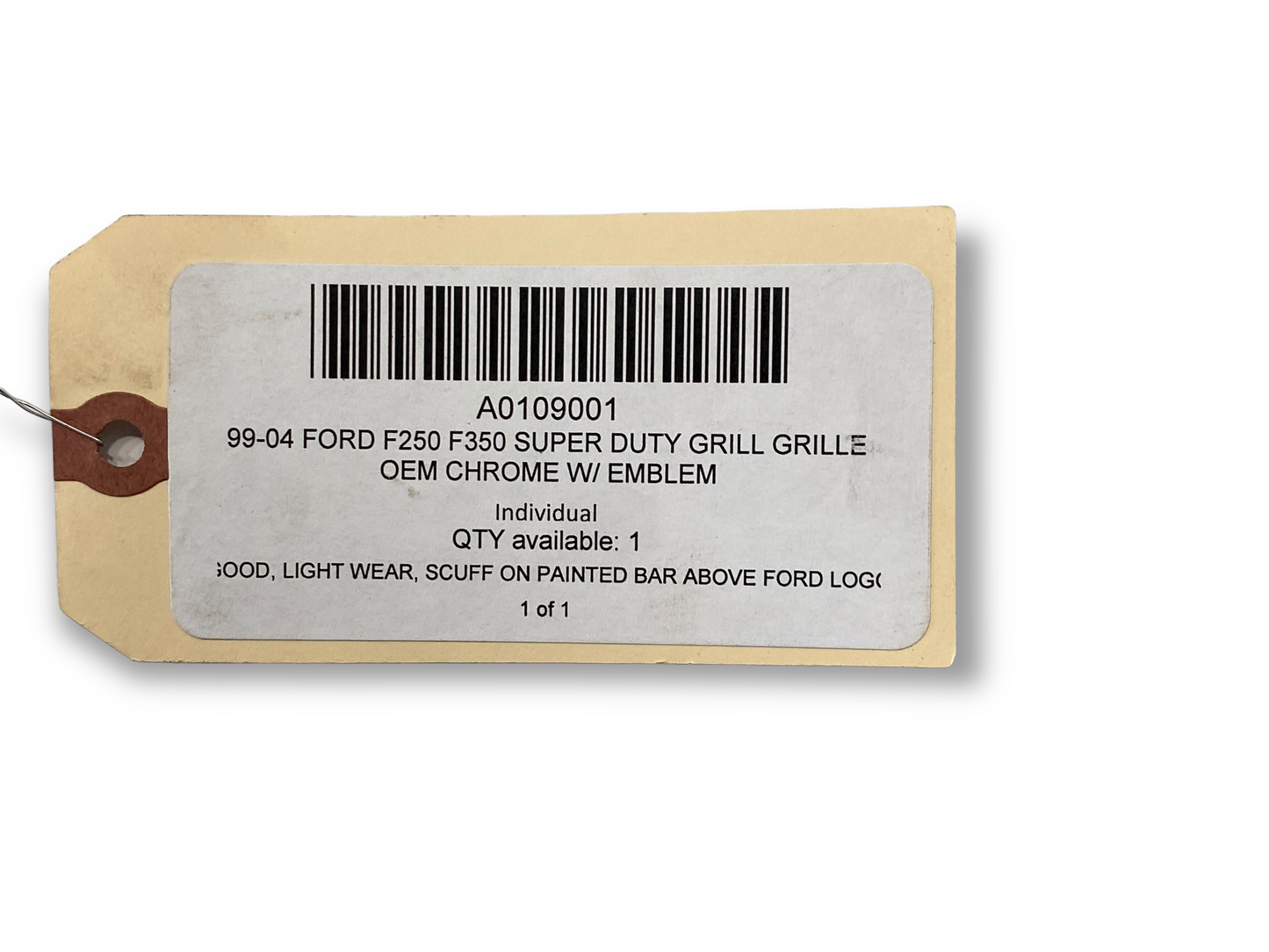 99-04 Ford F250 F350 Super Duty Grill Grille OEM Chrome W/ Emblem