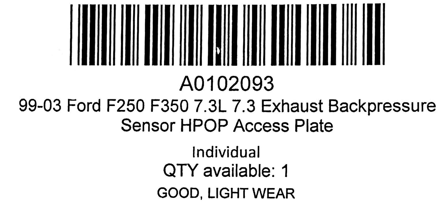 99-03 Ford F250 F350 7.3L 7.3 Exhaust Backpressure Sensor HPOP Access Plate