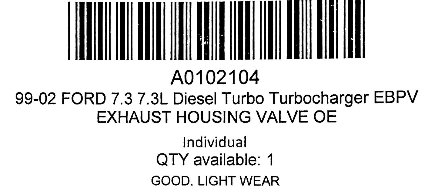 99-02 Ford 7.3 7.3L Diesel Turbo Turbocharger Exhaust EBPV Housing Valve OE