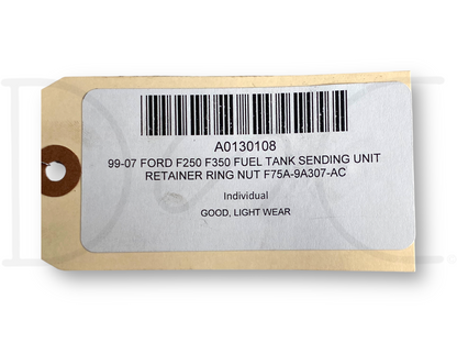 99-07 Ford F250 F350 Fuel Tank Sending Unit Retainer Ring Nut F75A-9A307-AC
