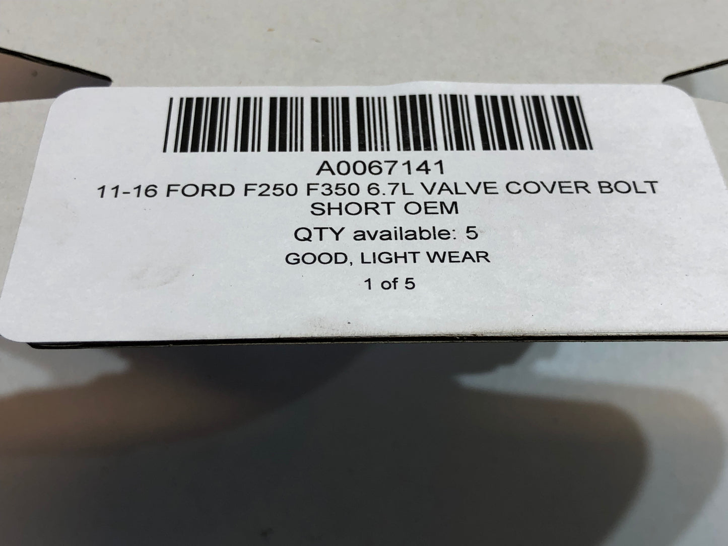 11-16 Ford F250 F350 6.7L Valve Cover Bolt Short OEM