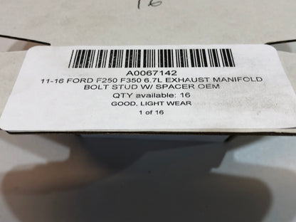11-16 Ford F250 F350 6.7L Exhaust Manifold Bolt Stud W/ Spacer OEM
