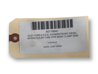 03-07 Ford 6.0 6.0L Powerstroke Diesel Intercooler Tube Pipe Band Clamp OEM