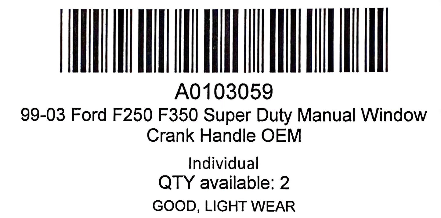 99-03 Ford F250 F350 Super Duty Manual Window Crank Handle OEM