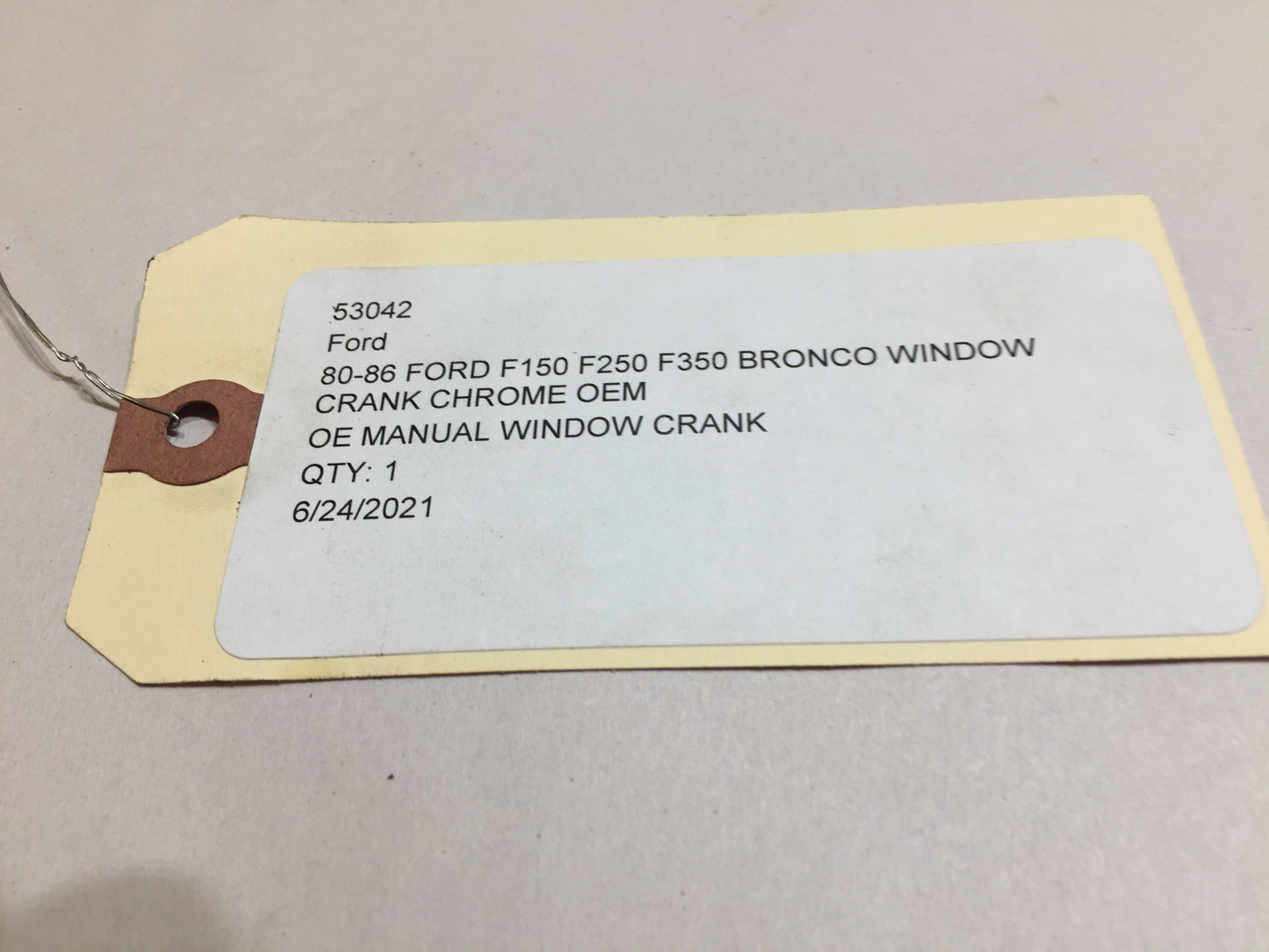 80-86 Ford F150 F250 F350 Bronco Window Crank Chrome OEM
