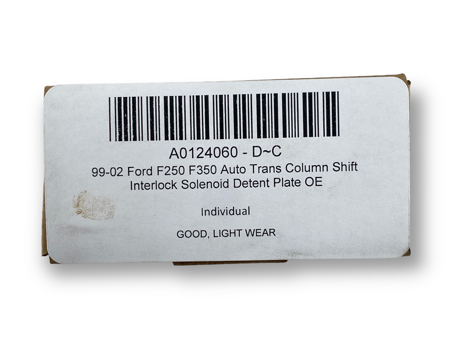 99-07 Ford F250 F350 Auto Trans Column Shift Interlock Solenoid Detent Plate OE