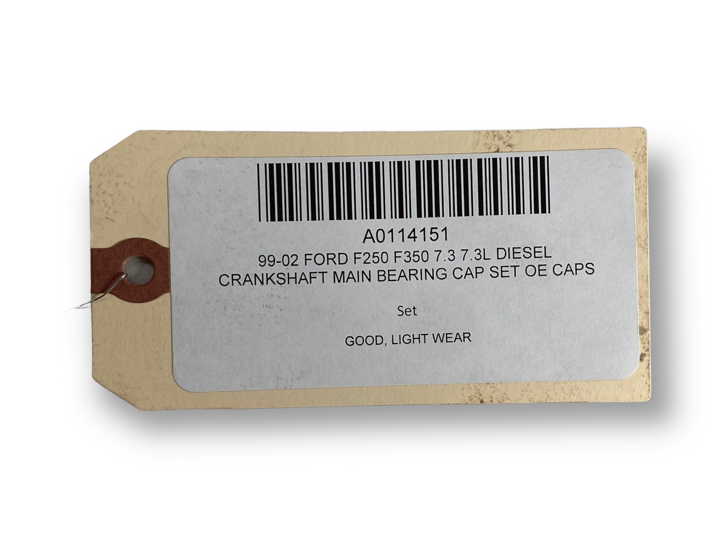 99-02 Ford F250 F350 7.3 7.3L Diesel Crankshaft Main Bearing Cap Set OE Caps