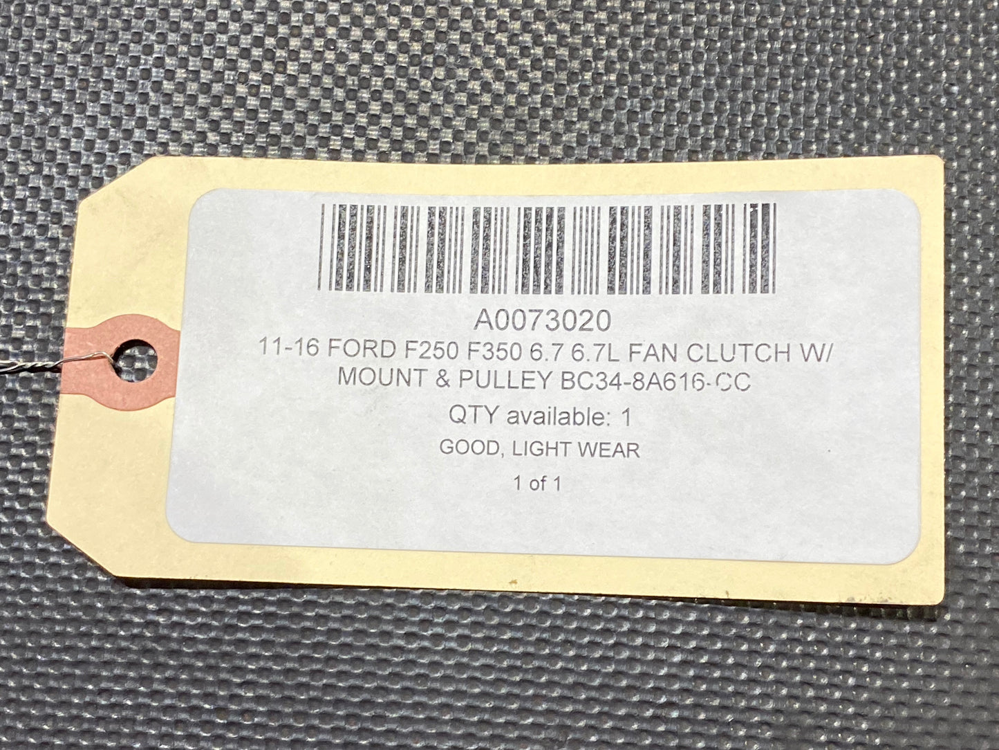 11-16 Ford F250 F350 6.7 6.7L Fan Clutch W/ Mount & Pulley BC34-8A616-CC
