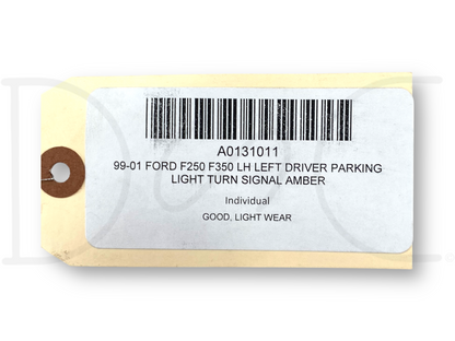 99-01 Ford F250 F350 LH Left Driver Parking Light Turn Signal Amber