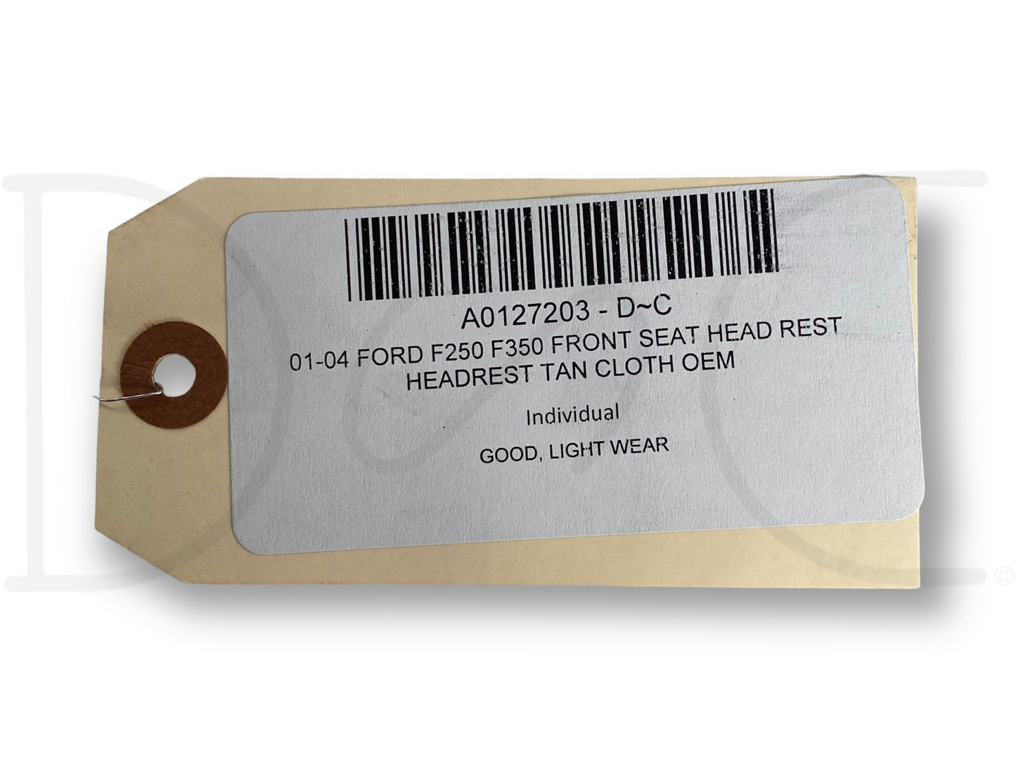 01-04 Ford F250 F350 Front Seat Head Rest Headrest Tan Cloth OEM
