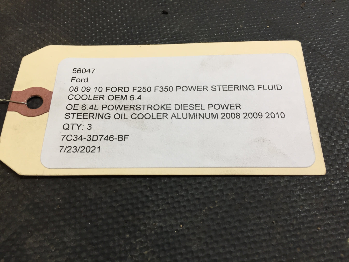 08 09 10 Ford F250 F350 Power Steering Fluid Cooler OEM 6.4