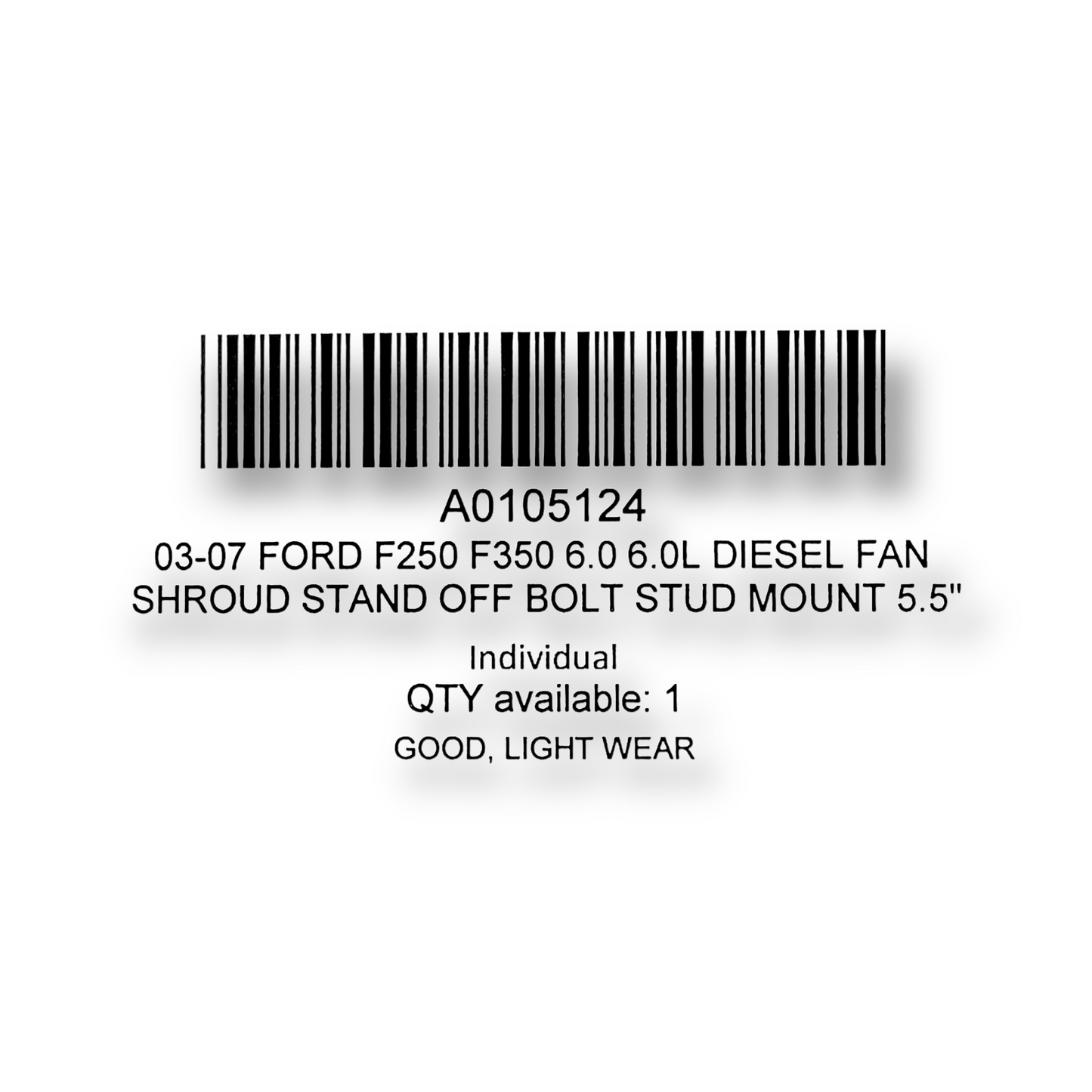 03-07 Ford F250 F350 6.0 6.0L Diesel Fan Shroud Stand Off Bolt Stud Mount 5.5"