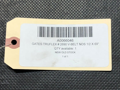 Gates Truflex # 2690 V-Belt NOS 1/2 X 69"